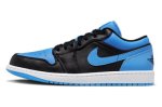 画像1: Air Jordan 1 Low  Black/University Blue 553558-041 Jordan ジョーダン UNC シューズ   【海外取寄】 (1)