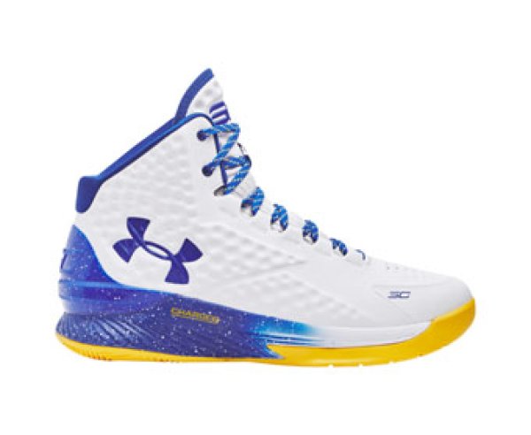 Curry 1 Dub Nation White/Blue/Yellow 3024397-101 UnderArmour ...