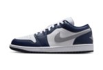 画像1: Air Jordan 1 Low  White/Navy/Gray 553558-141 Jordan ジョーダン シューズ   【海外取寄】 (1)