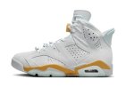 画像1: Wmns Air Jordan 6 Retro Pearl Gray/Gold DQ4914-074 Jordan ジョーダン シューズ   【海外取寄】【WOMEN'S】 (1)