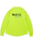 画像1: BOOTLEG LOGO L/S SPORTS TEE YELLOW 216-041005 YL AKTR アクター ロング　Tシャツ ウエア 秋冬物 【MEN'S】 (1)