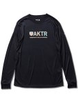 画像1: RAINCAMO18 LOGO L/S SPORTS TEE Blk 218-009005 BK AKTR アクター ロング　Tシャツ ウエア 秋冬物 【MEN'S】 (1)