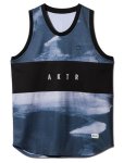 画像1: RIPPLE FLOW TANK BLACK 119-003001 BK AKTR アクター ノースリーブ タンクトップ ウエア  【MEN'S】 (1)