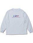 画像1: MULTICOLOR LOGO L/S TEE WHITE 121-050005 WH AKTR アクター ロング　Tシャツ ウエア 秋冬物 【MEN'S】 (1)