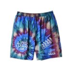 画像1: xGRATEFUL DEAD TIEDYE SKELETON SHORT WIDE PANTS BLUE 221-104002 BL AKTR アクター Shorts ショーツ バスパン ウエア  【MEN'S】 (1)