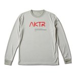 画像1: KIDS SPACE AKTR LOGO L/S SP TEES L-GRAY 221-081005 LGY GS AKTR アクター ロング　Tシャツ ウエア 秋冬物 【BOY'S】 キッズ アパレル (1)