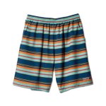 画像1: MULTI BORDER SHORTS NAVY 222-051002 NV AKTR アクター Shorts ショーツ バスパン ウエア  【MEN'S】 (1)