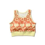 画像1: DESERT DAISY CROP TOP ORANGE 222-079001 OR AKTR アクター ノースリーブ タンクトップ ウエア  【WOMEN'S】アパレル (1)