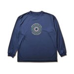 画像1: RETRO-CHIC EMBLEM L/S SPORTS TEE NAVY 123-037005 NV AKTR アクター ロング　Tシャツ ウエア 秋冬物 【MEN'S】 (1)