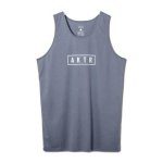 画像1: AKTR LOGO TANK BLUE 223-031001 BL AKTR アクター ノースリーブ タンクトップ ウエア  【MEN'S】【SALE商品】 (1)