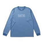 画像1: AKTR LOGO L/S SPORTS TEE BLUE 223-004005 BL AKTR アクター ロング　Tシャツ ウエア 秋冬物 【MEN'S】【SALE商品】 (1)