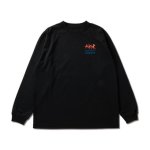 画像1: AEROSTEAM PHOTO L/S DRYTECH TEE BLACK 223-005005 BK AKTR アクター ロング　Tシャツ ウエア 秋冬物 【MEN'S】【SALE商品】 (1)