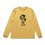 画像1: STENCIL NICK L/S SPORTS TEE YELLOW 223-017005 YL AKTR アクター ロング　Tシャツ ウエア 秋冬物 【MEN'S】【SALE商品】 (1)