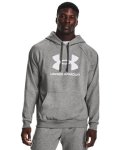 画像1: UA Rival Fleece Logo Hoodie Gray 1379758-025 UnderArmour アンダーアーマー パーカー アウトウエア ウエア 秋冬物 【MEN'S】 (1)