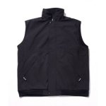 画像1: 68xAKTR REV FLEECE VEST JACKET BLACK/BLACK 223-106010 BKxBK AKTR アクター ジャケット アウトウエア ウエア 秋冬物 【MEN'S】 (1)