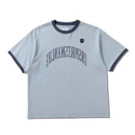 画像1: SPORTSMANLIKE RINGER TEE LGIHT BLUE 224-034005 LBL AKTR アクター Tシャツ ウエア  【MEN'S】 (1)