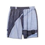 画像1: HALFTONE 5.5-INCH SHORT WIDE PANTS BLACK 224-006002 BK AKTR アクター Shorts ショーツ バスパン ウエア  【MEN'S】 (1)