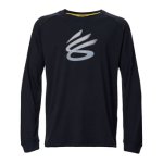 画像1: CURRY BOYS TECH L/S  Black 1388350-001 UnderArmour アンダーアーマー カリー ロング　Tシャツ ウエア 秋冬物 ステフォン カリー【BOY'S】 キッズ アパレル (1)