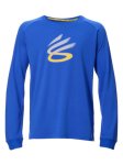 画像1: CURRY BOYS TECH L/S  Royal 1388350-400 UnderArmour アンダーアーマー カリー ロング　Tシャツ ウエア 秋冬物 ステフォン カリー【BOY'S】 キッズ アパレル (1)