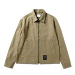 画像1: ZIP UP WORK JACKET KHAKI 224-018010 KH AKTR アクター ジャケット アウトウエア ウエア 秋冬物 【MEN'S】 (1)