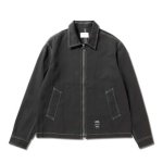 画像1: ZIP UP WORK JACKET BLACK 224-018010 BK AKTR アクター ジャケット アウトウエア ウエア 秋冬物 【MEN'S】 (1)