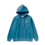 画像1: CLASSIC AKTR LOGO SWEAT ZIP HOODIE BLUE 224-028010 BL AKTR アクター パーカー アウトウエア ウエア 秋冬物 【MEN'S】 (1)