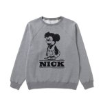 画像1: CARTOON NICK SWEAT CREW NECK GRAY 224-030010 GY AKTR アクター スウェット アウトウエア ウエア  【MEN'S】 (1)