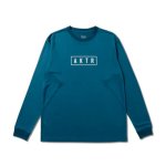 画像1: AKTR LOGO L/S SPORTS TEE BLUE 224-031005 BL AKTR アクター ロング　Tシャツ ウエア 秋冬物 【MEN'S】 (1)