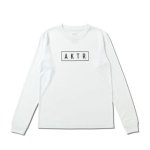 画像1: KIDS AKTR LOGO L/S SPORTS TEE WHITE 224-048005 WH GS AKTR アクター ロング　Tシャツ ウエア 秋冬物 【BOY'S】 キッズ アパレル (1)