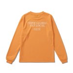 画像1: KIDS AKT LOCAL L/S SPORTS TEE ORANGE 224-049005 OR GS AKTR アクター ロング　Tシャツ ウエア 秋冬物 【BOY'S】 キッズ アパレル (1)