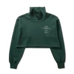 画像1: FEEL FREE CROP TOP SWEAT GREEN 124-044010 GR AKTR アクター スウェット アウトウエア ウエア  【WOMEN'S】アパレル (1)