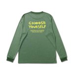 画像1: CHOOSE YOURSELF L/S SPORTS TEE  GREEN 125-002005 GR AKTR アクター ロング　Tシャツ ウエア 秋冬物 【MEN'S】 (1)