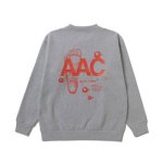 画像1: xSPORTY AAC GRAPHIC CREW NECK SWEAT GRAY 224-077010 GY AKTR アクター スウェット アウトウエア ウエア  【MEN'S】 (1)