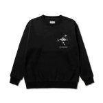 画像1: xSPORTY AAC GRAPHIC CREW NECK SWEAT BLACK 224-077010 BK AKTR アクター スウェット アウトウエア ウエア  【MEN'S】 (1)