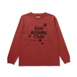 画像1: xSPORTY AAC GRAPHIC COTTON L/S TEE RED 224-075005 RD AKTR アクター ロング　Tシャツ ウエア 秋冬物 【MEN'S】 (1)