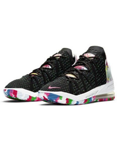 画像1: Lebron 18  James Gang Black/Multi/White CQ9284-002 Nike ナイキ シューズ  レブロン ジェームス 【海外取寄】