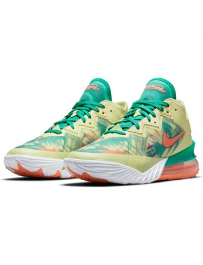 画像1: Lebron 18 Low Summer Refresh White/Lime /Mango/Green CV7564-300 Nike ナイキ シューズ  レブロン ジェームス 【海外取寄】