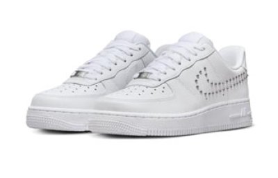 画像1: Wmns Air Force 1 Low '07 WHITE/METALLIC SILVER STUDS FQ8887-100 Nike ナイキ スタッズ シューズ   【海外取寄】【WOMEN'S】