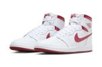 画像2: Air Jordan 1 High OG 85 White/Team Red BQ4422-161 Jordan ジョーダン Metallic Burgundy シューズ   【海外取寄】 (2)