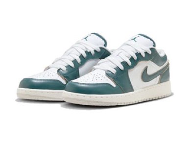 画像1: Air Jordan 1 Low SE GS Oxidized Green White/Green FQ8041-300 Jordan ジョーダン オキシダイズド シューズ   【海外取寄】【GS】キッズ