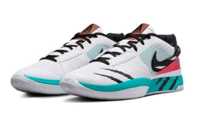 画像1: JA 1 Reverse SCRATCH White/Green/Red/Black HJ7929-100 Nike ナイキ ジャ・モラント シューズ   【海外取寄】