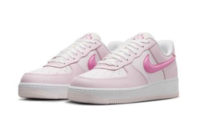 画像1: Wmns AIR FORCE 1  '07 LX White/Pink HM3696-661 Nike ナイキ Paw Print シューズ   【海外取寄】【WOMEN'S】