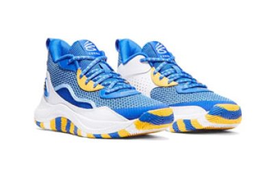 画像1: UA Curry 3Z 24 GS Blue/Yellow 3027627-400 UnderArmour アンダーアーマー シューズ  ステフォン カリー 【海外取寄】【GS】キッズ