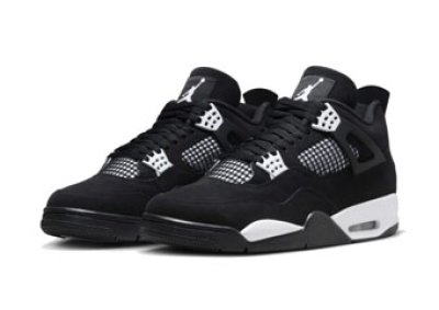 画像1: Air Jordan 4 Retro WHITE THUNDER Black/White FQ8138-001 Jordan ジョーダン シューズ   【海外取寄】