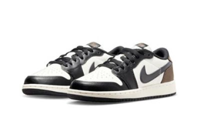 画像1: Air Jordan 1 Low OG　GS　Mocha　 White/Black/Dark Mocha CZ0858-102 Jordan ジョーダン モカ シューズ   【海外取寄】【GS】キッズ