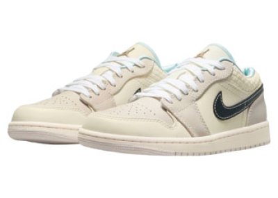 画像1: Wmns Air Jordan 1 Low Sanddrift Sand/Black/Blue HQ3440-101 Jordan ジョーダン サンドドリフト シューズ   【海外取寄】【WOMEN'S】