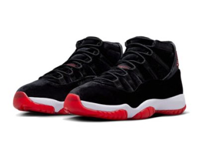 画像1: Wmns Air Jordan 11 Retro　BRED VELVET Black/Red DB5457-061 Jordan ジョーダン シューズ   【海外取寄】【WOMEN'S】