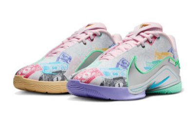 画像1: Lebron 22 QS Currency White/Green/Pink/Blue FZ1098-100 Nike ナイキ シューズ  レブロン ジェームス 【海外取寄】