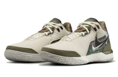 画像1: Zoom LeBron NXXT GEN AMPD xFaZe Clan Cream/Olive/Silver HF0716-200 Nike ナイキ フェイズ・クラン シューズ  レブロン ジェームス 【海外取寄】