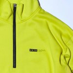 画像2: SWEAT HALF ZIP TOP YELLOW 220-017010 YL AKTR アクター スウェット アウトウエア ウエア  【MEN'S】 (2)